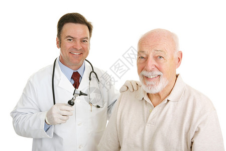 快乐的医生和耐心病人彼此之间显然有信任的纽带图片