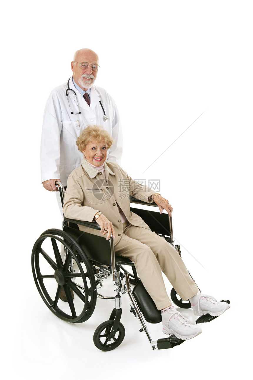坐在轮椅上的美女被医生推倒全身都是白的图片