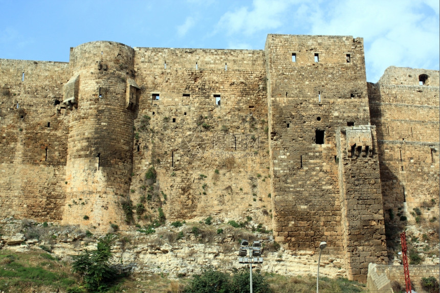 黎巴嫩的波里Citadel城石墙图片