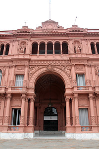 阿根廷布宜诺斯艾利粉红色总统宫背景图片