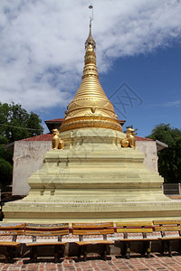 缅甸莫尼瓦帕亚狮子金塔图片