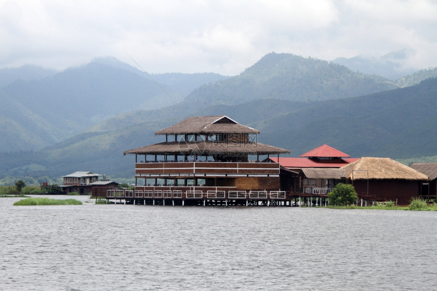 缅甸内尔湖旅馆和餐图片
