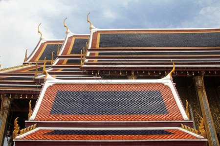 泰国邦kpok大皇宫佛教寺庙屋顶图片