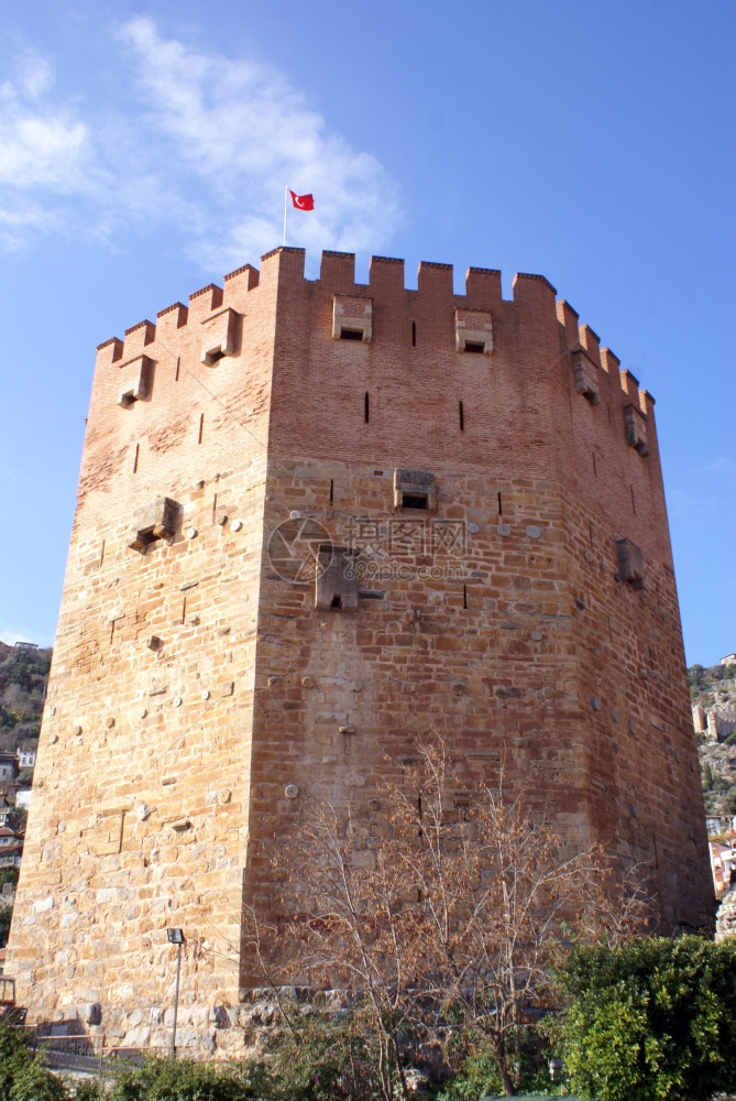 土耳其艾伦亚的红塔图片