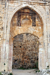 阿兰亚图尔克利城堡石墙大门图片