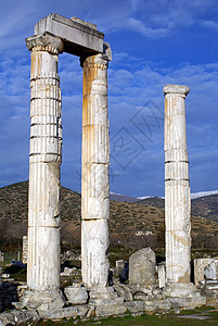土耳其阿弗罗迪西亚斯神庙柱图片