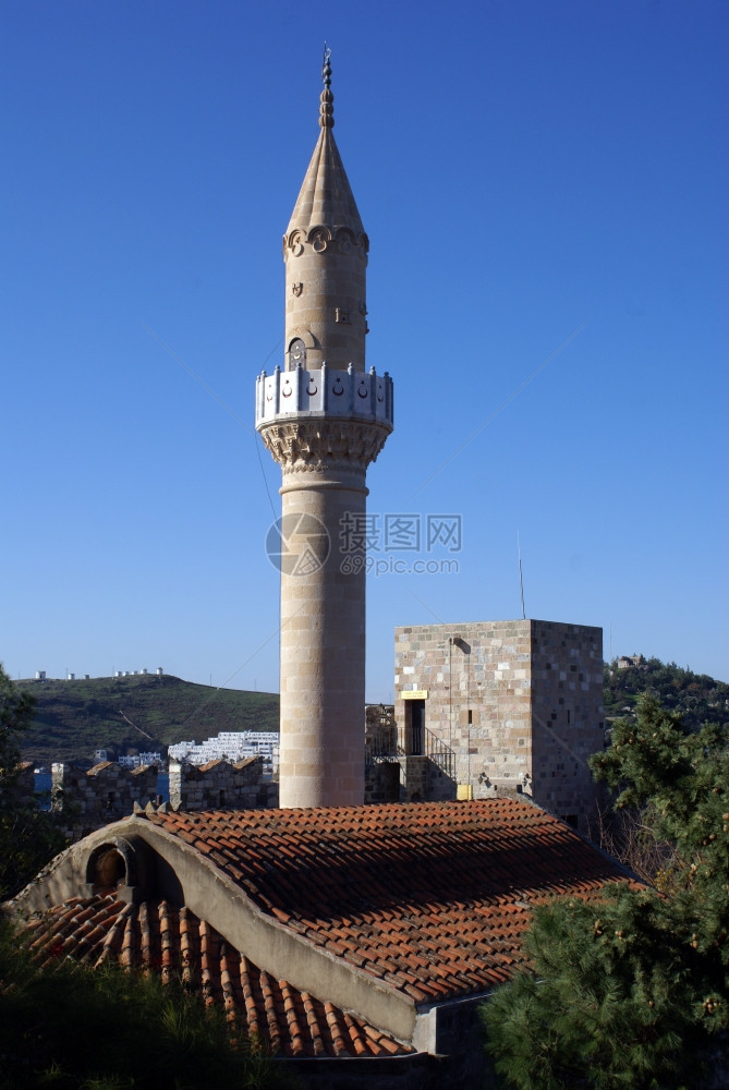BodrumStPeter的宣礼塔土耳其s城堡图片