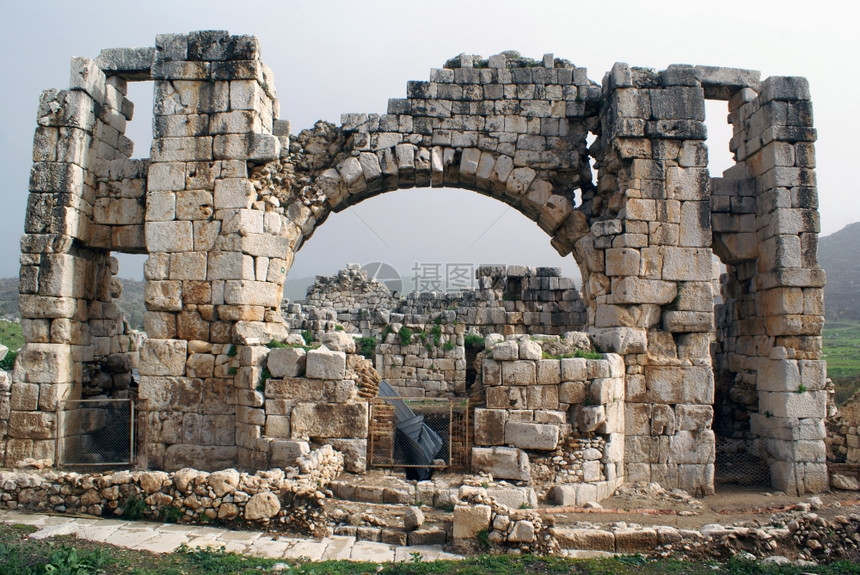 土耳其帕塔拉古旧寺庙废墟图片