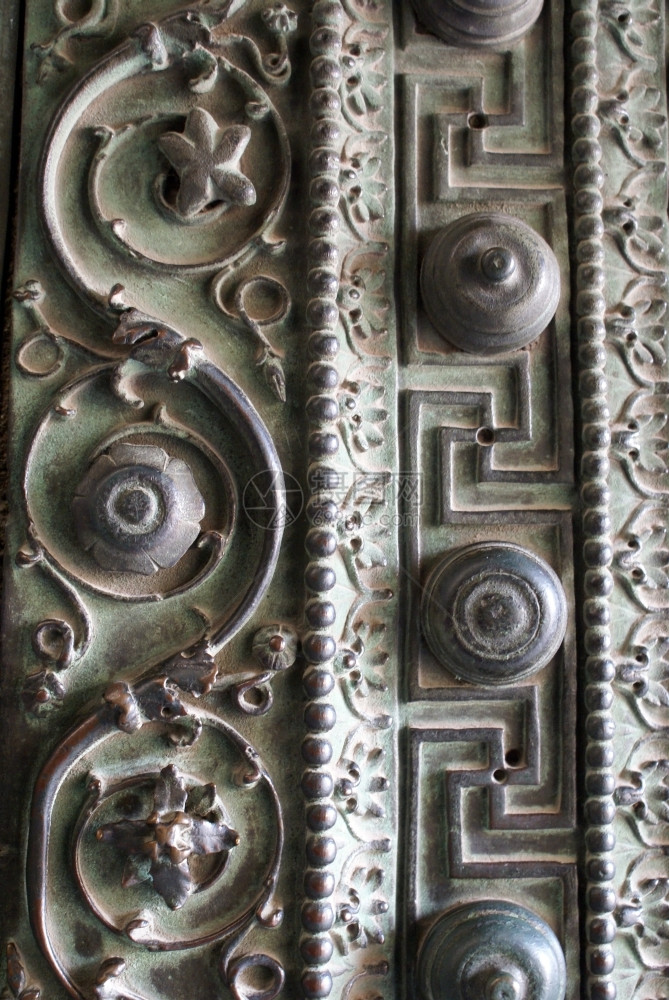 土耳其AyaSophya旧铜门图片
