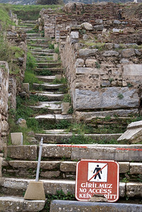 土耳其Ephesus的步骤和废墟图片