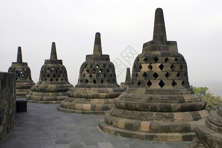 沙克顿纪念碑印度尼西亚爪哇Borobudur寺庙的石碑背景