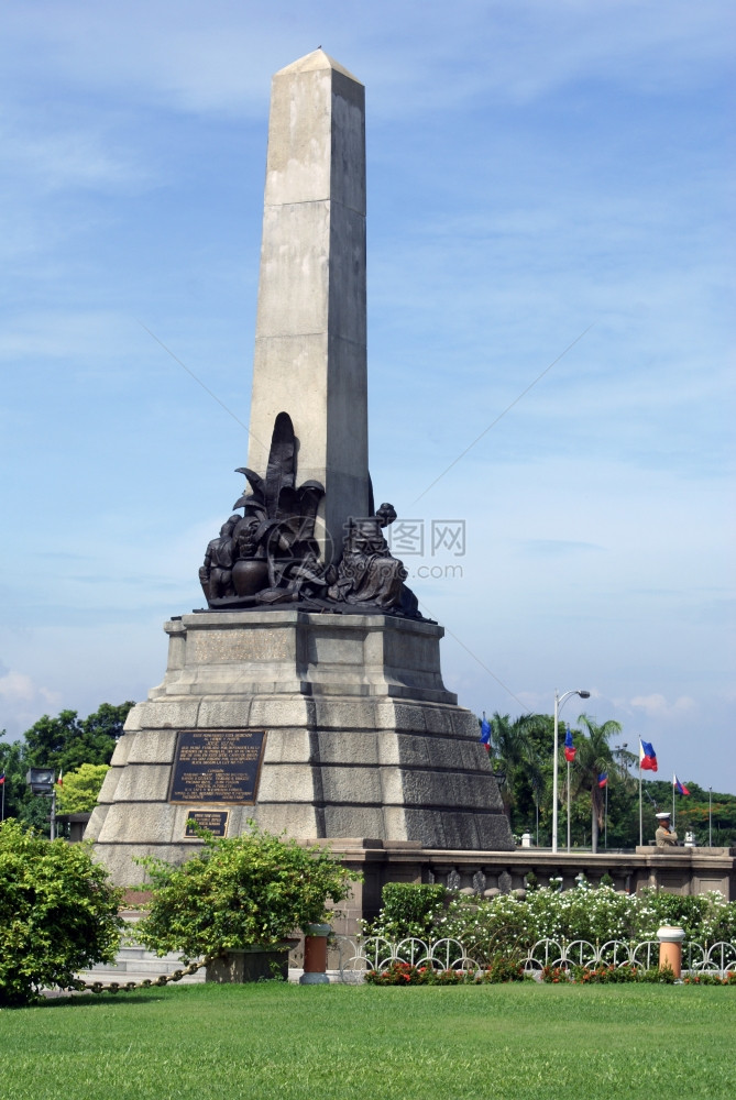马尼拉市中心JoseRizal纪念碑图片