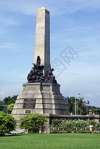马尼拉市中心JoseRizal纪念碑高清图片