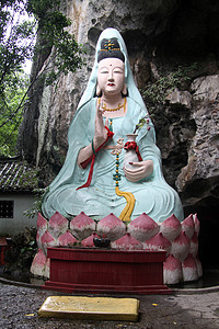 延水岩附近的女神关燕背景