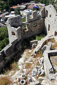 克罗地亚里耶卡Trsat城堡内Yard图片