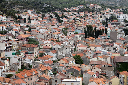 克罗地亚Shibenik老城中心图片