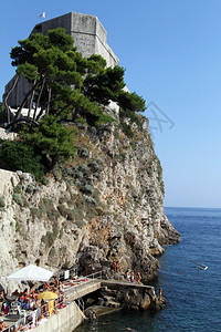 克罗地亚杜布夫尼奇海滩堡垒图片