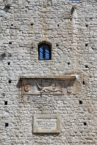 克罗地亚科尔舒拉市城墙塔图片