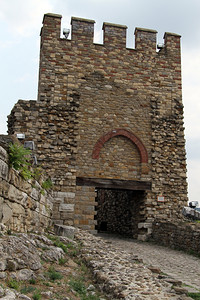 塔雷韦茨堡垒的和入口保加利亚特尔诺沃VelikoTirnovo图片