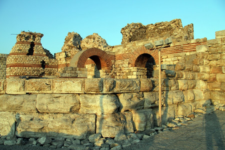 保加利亚Nesebar堡垒墙图片