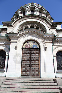 保加利亚索菲亚亚历山大涅夫斯基教堂的门图片