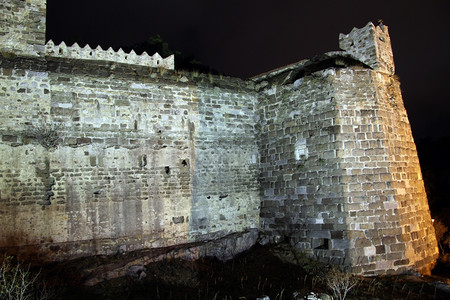 土耳其博德鲁姆的莫阿特和城堡墙高清图片
