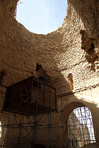 奇塔尔拜火教寺庙内伊朗设拉子附近FiruzAbad的eheDoktar背景