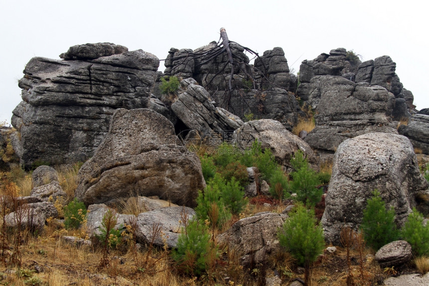 土耳其山岩层图片