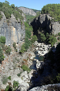土耳其南部Koprululu峡谷小河图片