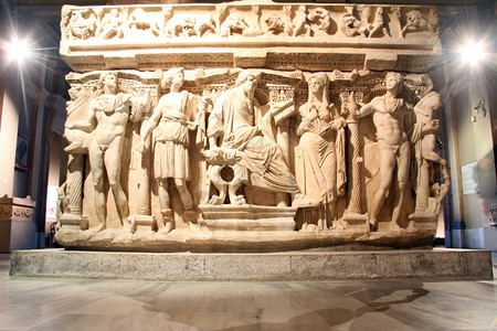 土耳其伊斯坦布尔考古博物馆大希腊石棺图片