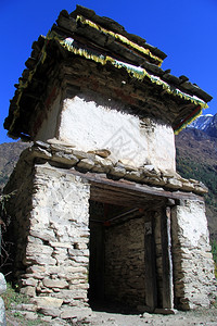 尼泊尔村庄入口图片