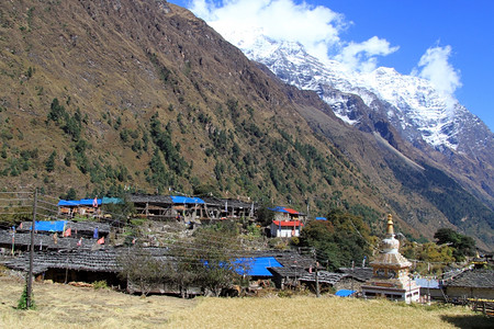尼泊尔有佛教达戈巴村图片