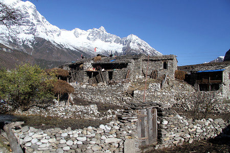尼泊尔Samagoon村的房屋图片