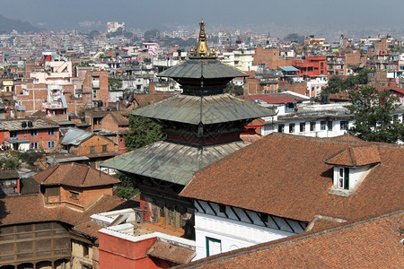 尼泊尔加德满都国王宫屋顶图片