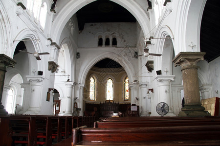 斯里兰卡Gale旧教堂内图片