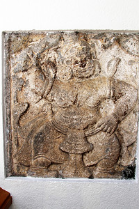 斯里兰卡坎迪牙寺墙上的印度教神图片