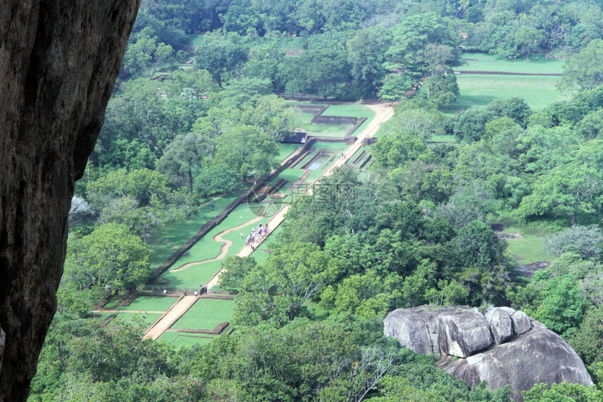 Sigiriya岩石在斯里兰卡的景象图片