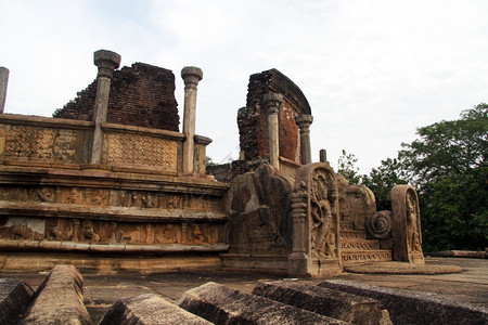 斯里兰卡Polonnaruwa的圆形插图图片