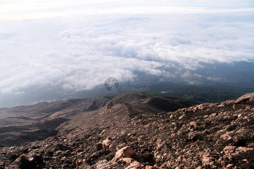 印度尼西亚Kerinci火山的景象图片