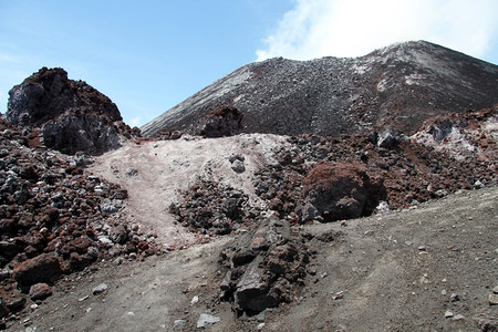 印度尼西亚克拉卡托火山顶峰图片
