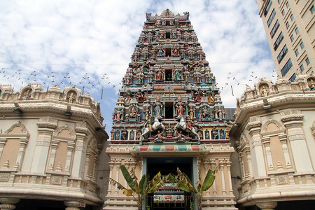 马来西亚吉隆坡的圣母玛利亚安曼印度教寺庙图片