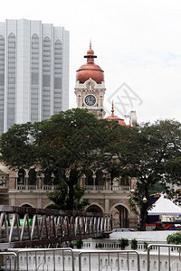 马来西亚吉隆坡市中心的时钟塔图片