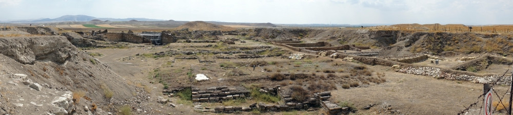 土耳其古代戈尔迪姆的全景图片