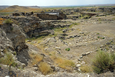 土耳其古代戈尔迪姆的废墟图片