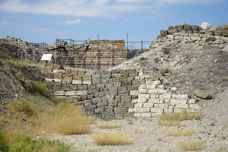 土耳其Gordium古建筑的废墟图片