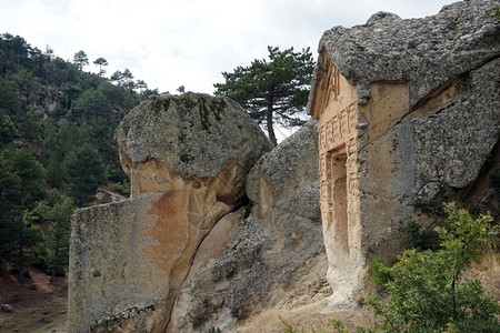 土耳其的菲里吉岩墓图片