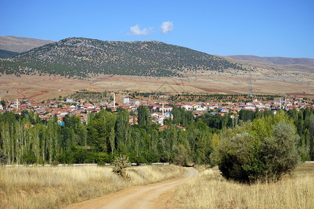 土耳其泥路和村庄图片