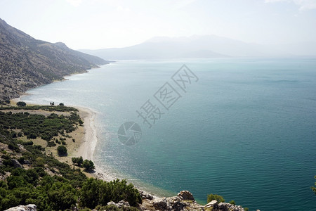 土耳其Egirdir湖的视图图片
