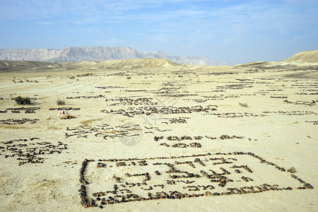 以色列Nehev沙漠纳哈勒津谷的石像图片