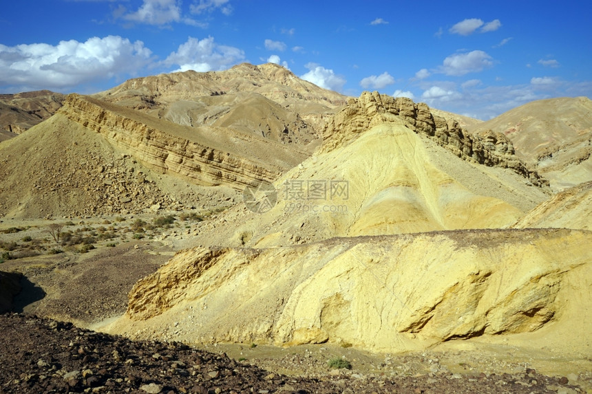 以色列Eilat附近的黄山图片